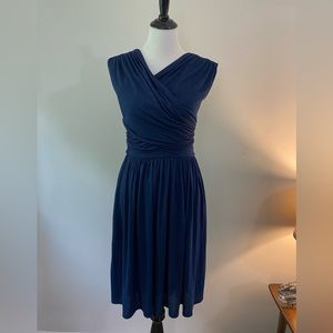 Blue Jersey Dress/Velvet by Anthropologie